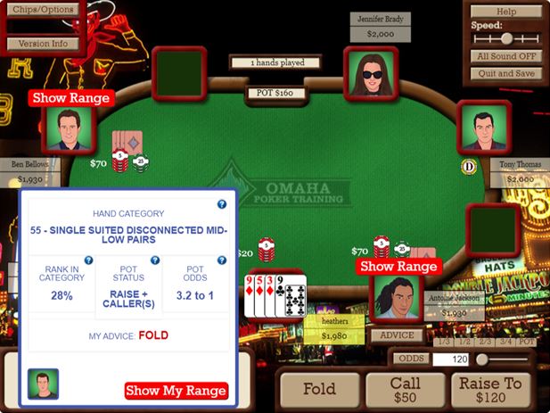 Omaha Poker Training