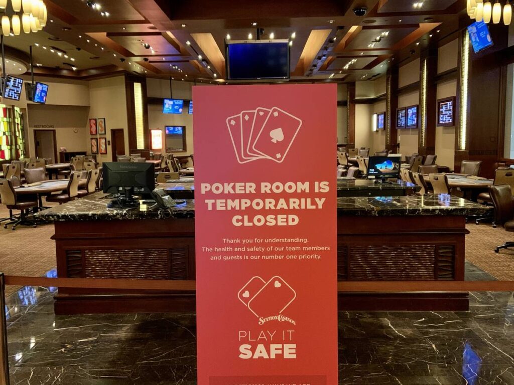poker room closed