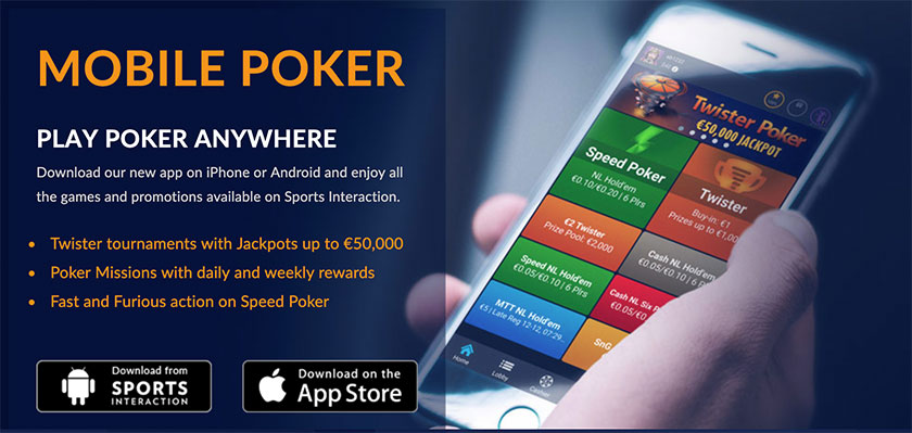 sports interaction mobile poker