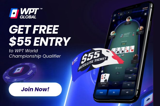 WPT Global $55 ticket welcome offer