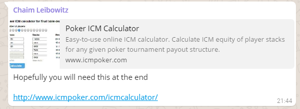poker ICM calculator