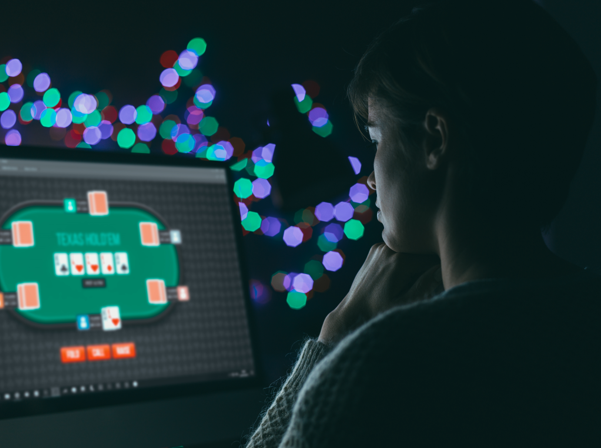 online poker screen